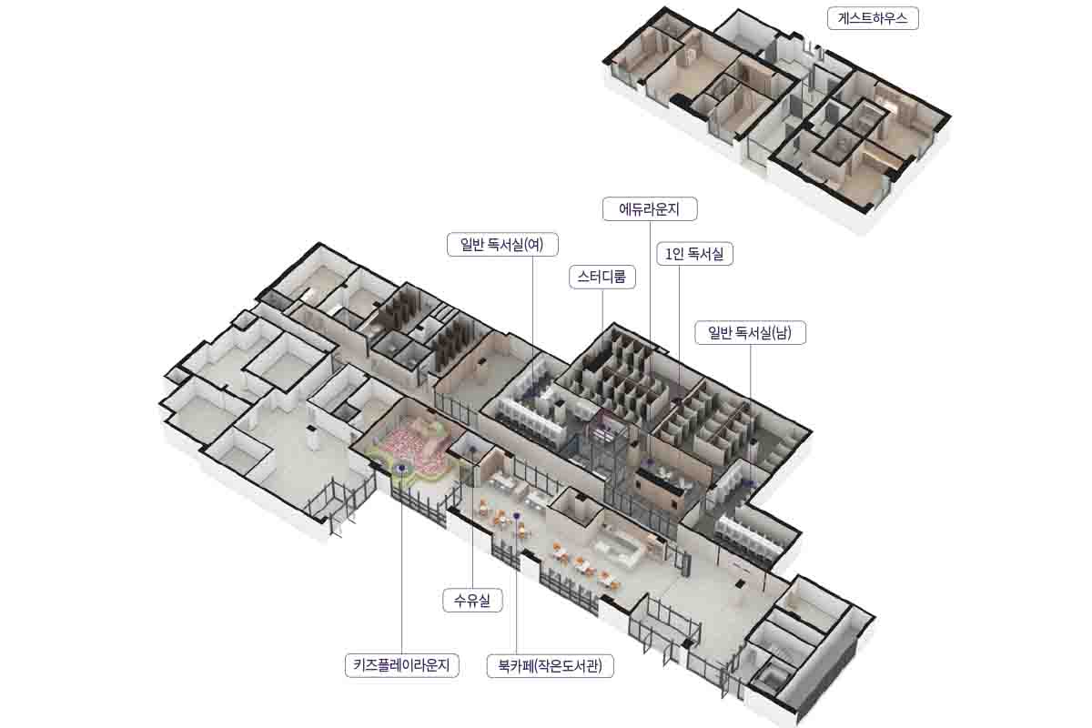 지웰 엘리움 에듀 커뮤니티 배치도