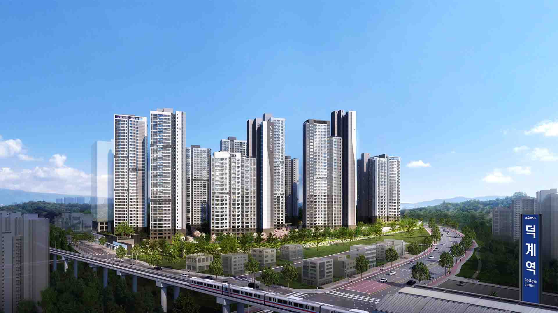 지웰 엘리움 양주 덕계역 전경